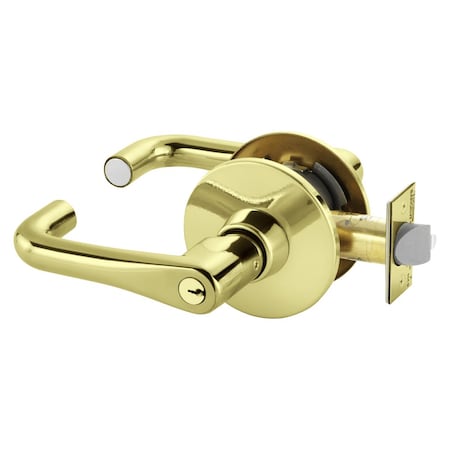 Sargent Grade 1 Storeroom/Closet Cylindrical Lock, J Lever, L Rose, Conventional Cylinder, Bright Brass Fini 28-11G04 LJ 03